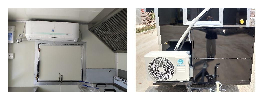 installation of food trailer air conditioner